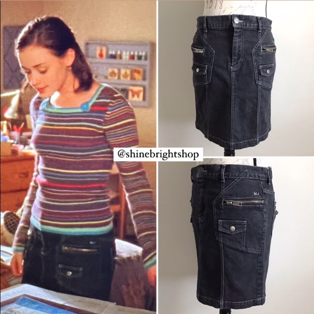 Early 2000s Vintage Denim Skirt ASO Rory Gilmore in Gilmore Girls